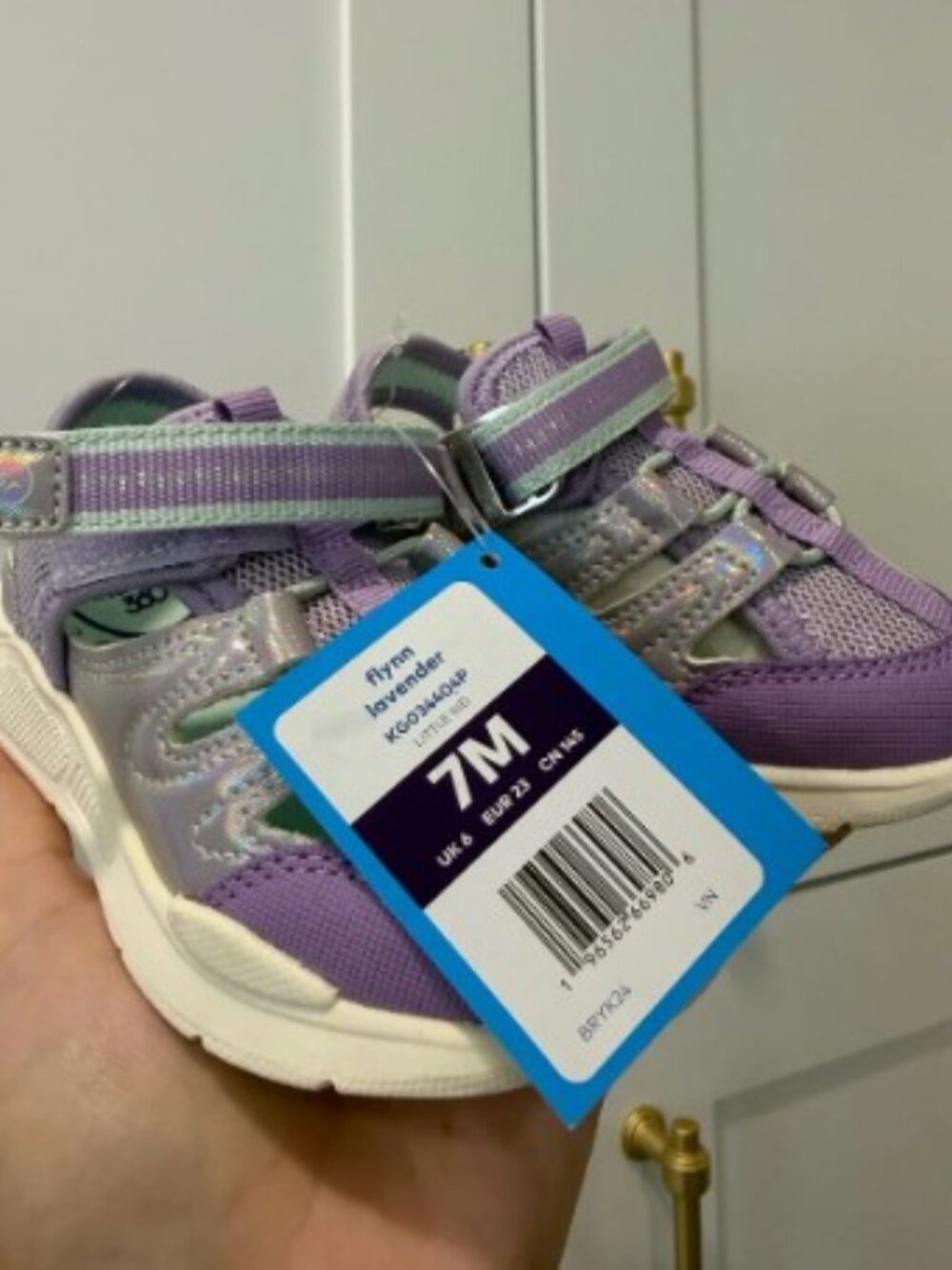 STRIDE RITE Flynn Sneaker Sandals — Lavender — Little Kid Size 7M — NWT — KG0344